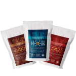 Hirams Coffee – Planeta Espresso Blend, Costa Rica Palmichal Los Vindas Honey i Dominican Republic Ebano Verde AA w białych opakowaniach