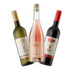 Nealkoholické vína ISH – Merlot, Chardonnay a Prosecco Rosé v štýlových fľašiach