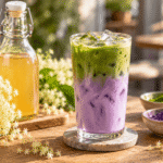 Ube matcha s bazou